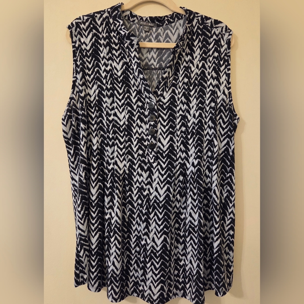 Roz And Ali Sleeveless Blouse
